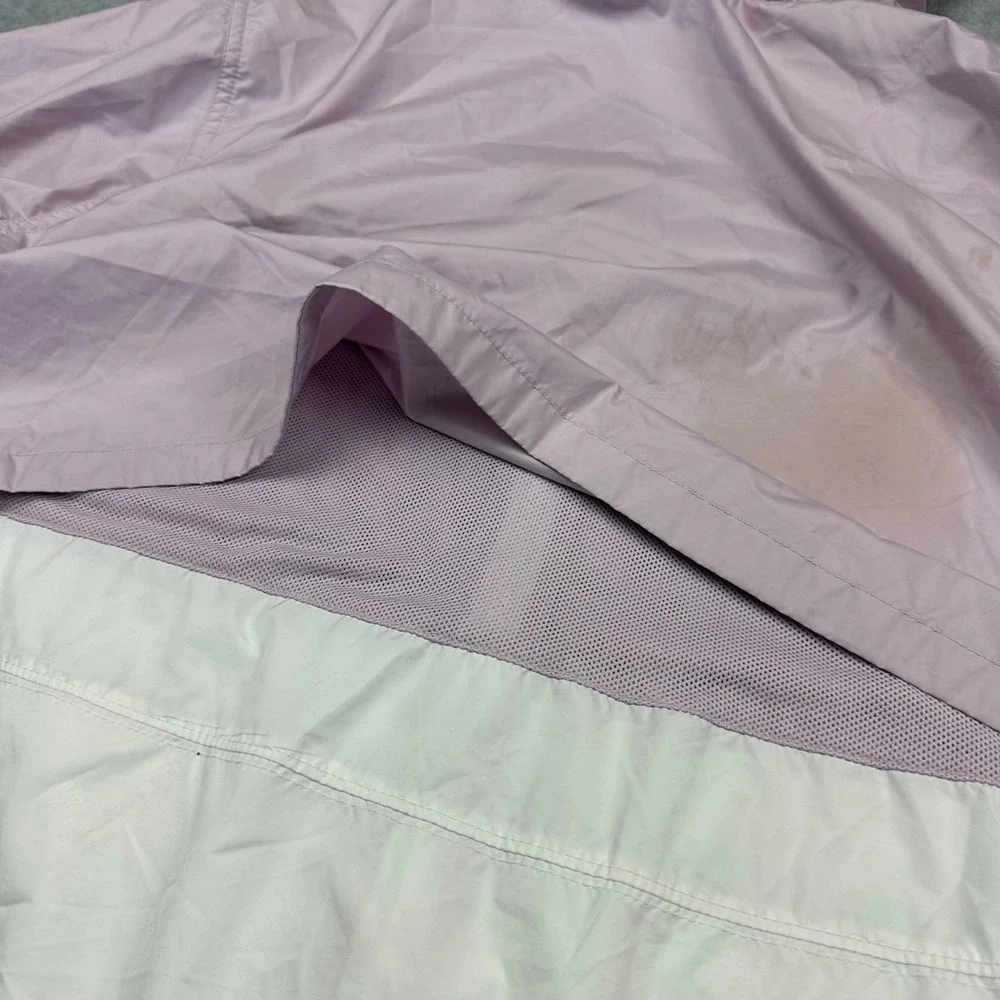 Nike Womens Windrunner Hooded Windbreaker Jacket Purple White Size XL